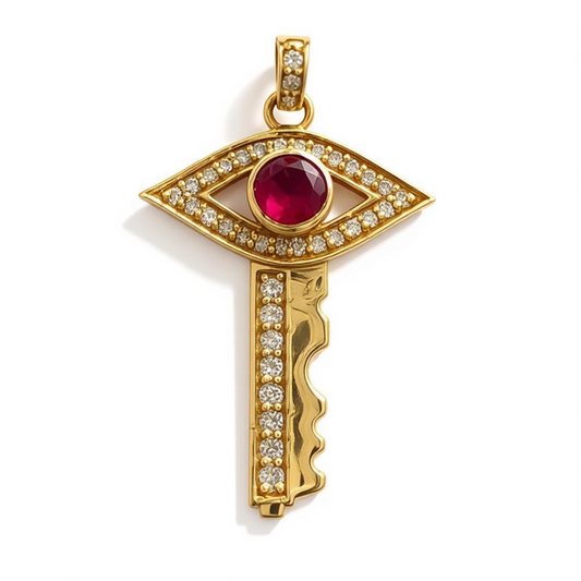 EZE EVIL EYE KEY PENDANT