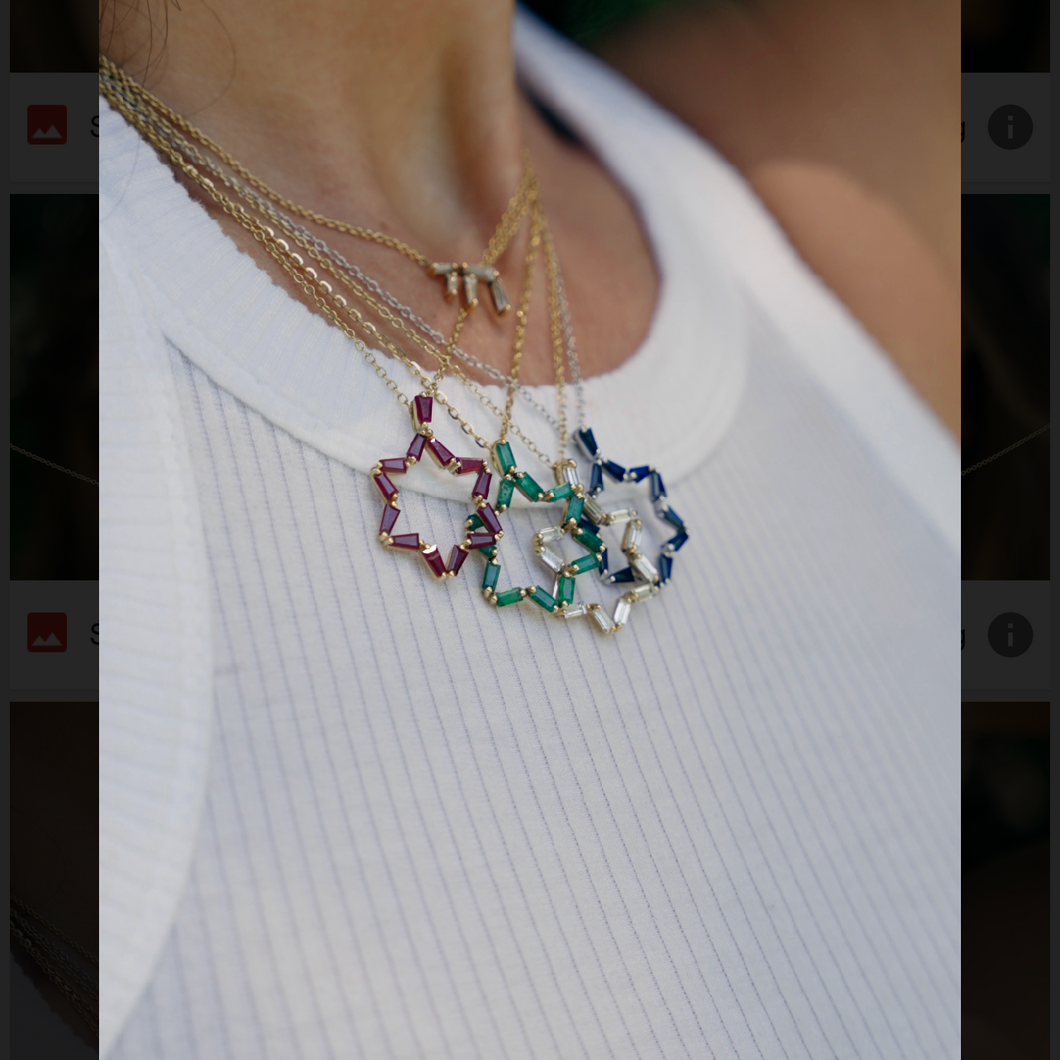 SAMARIA EMERALD STAR OF DAVID