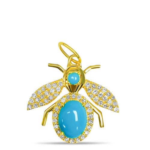 BELIZE BEE IN TURQUOISE & DIAMOND