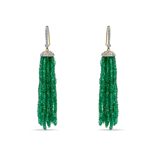 VERONICA DIAMOND TASSEL EARRINGS