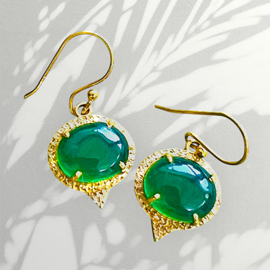 DREAM GREEN ONYX EARRINGS