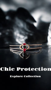 ART DECO RUBY BLACK DIAMOND BRACELET