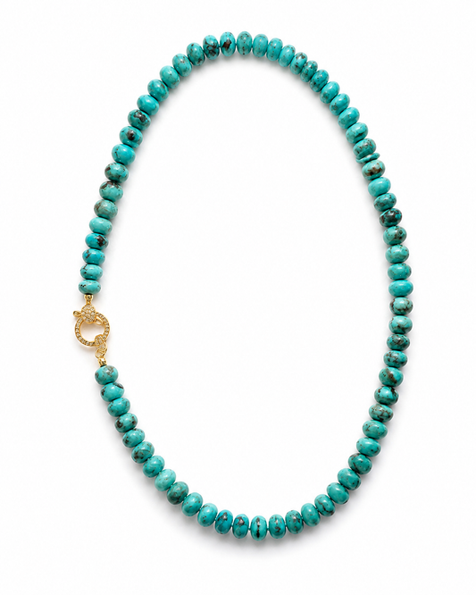 TURQUOISE DREAM BEADED NECKLACE