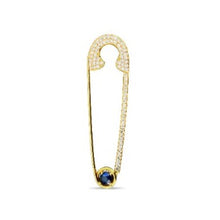 Load image into Gallery viewer, SEVILLE SAPPHIRE SAFETY PIN PENDANT