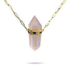 Load image into Gallery viewer, MILENA PINK QUARTZ EMERALD CRYSTAL