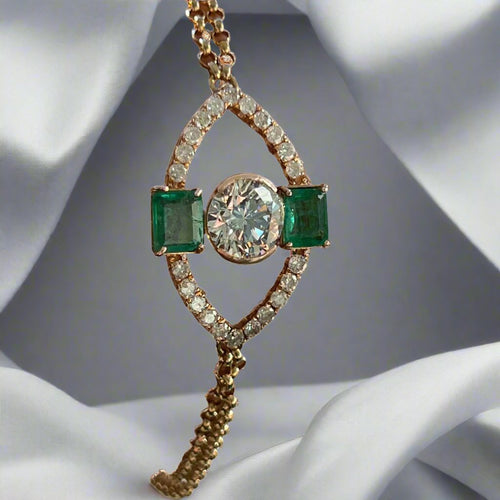 ARTEMIS ART DECO EMERALD BRACELET