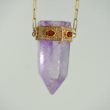 Load image into Gallery viewer, BALI CRYSTAL AMETHYST NECKLACE
