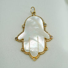 Load image into Gallery viewer, IRINA MOTHER OF PEARL HAMSA