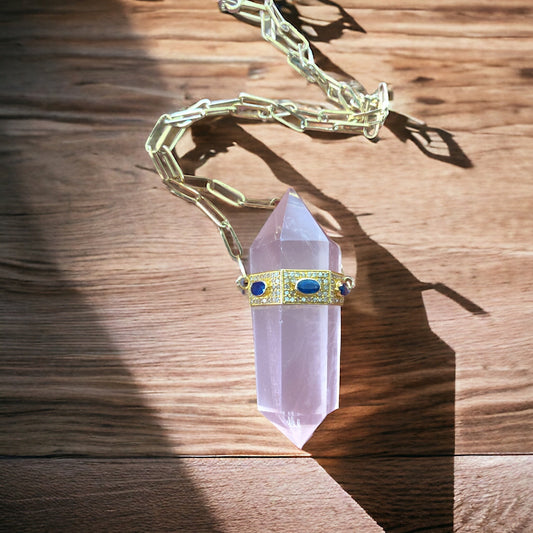 MILENA PINK QUARTZ EMERALD CRYSTAL