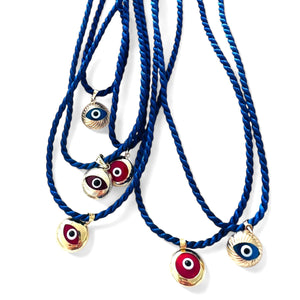 GINNY  GOLD EVIL EYE CHARM