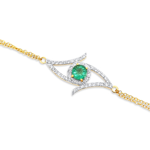 KILIMANJARO DIAMOND EVIL EYE NECKLACE