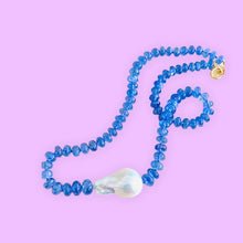 Load image into Gallery viewer, Tanzanite &amp; Baroque Pearl Necklace