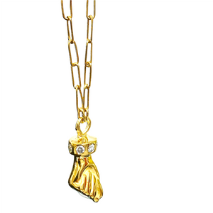 NAPLES GOLD FIGA CHARM NECKLACE