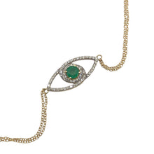 Load image into Gallery viewer, VICKY INFINITY EMERALD EYE NECKLACE