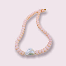 Load image into Gallery viewer, Opals &amp; Baroque Pearl Necklace