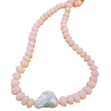 Load image into Gallery viewer, IRINA PINK OPAL BAROQUE PEARL NECKLACE