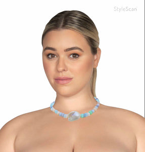 Mixed Opal with Baroque Pearl Necklace