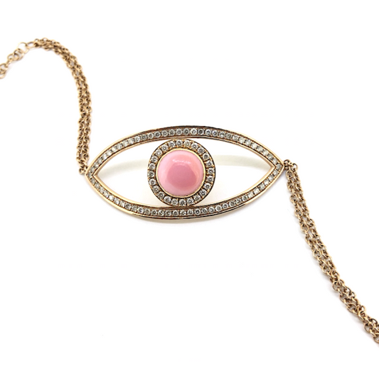 ALEXANDRIA ELONGATED EVIL EYE BRACELET